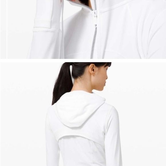 Lululemon Hooded Define Jacket *Nulu White Size 8 - Picture 10 of 11